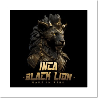 Inca Black Lion Posters and Art